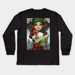 Santa's helper #6 Kids Long Sleeve T-Shirt